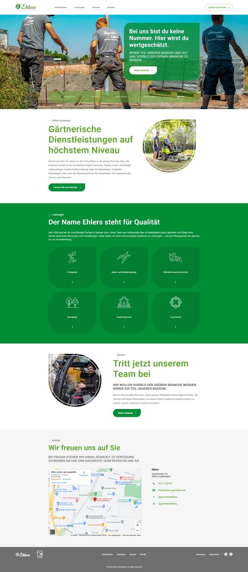 screen of webpage